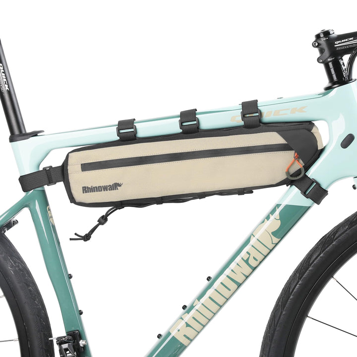 Fahrrad Rahmentasche Oberrohrtasche spritzwassergeschützt Dreieckstasch Doppelseitiger Reissverschlu