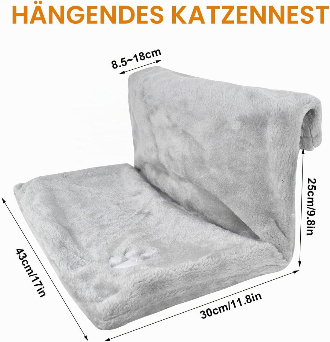 Dokeno Katzenliege für Heizung, Hängeliege Hängematte, Heizkörperliege Liege Katze, Katzenheizungsli