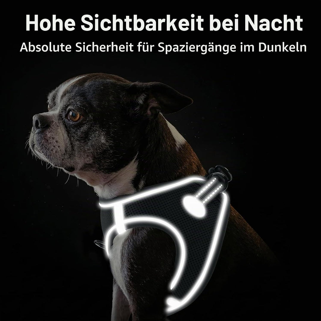 Joytale Hundegeschirr, Reflektierend Weich Gepolstert Hunde Geschirr, Air-Mesh Atmungsaktiv Brustges