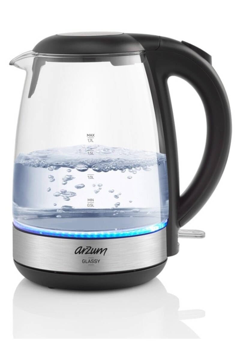 Arzum AR3071 Glassy Kettle, Glass, 2200W, 1.7 litre capacity