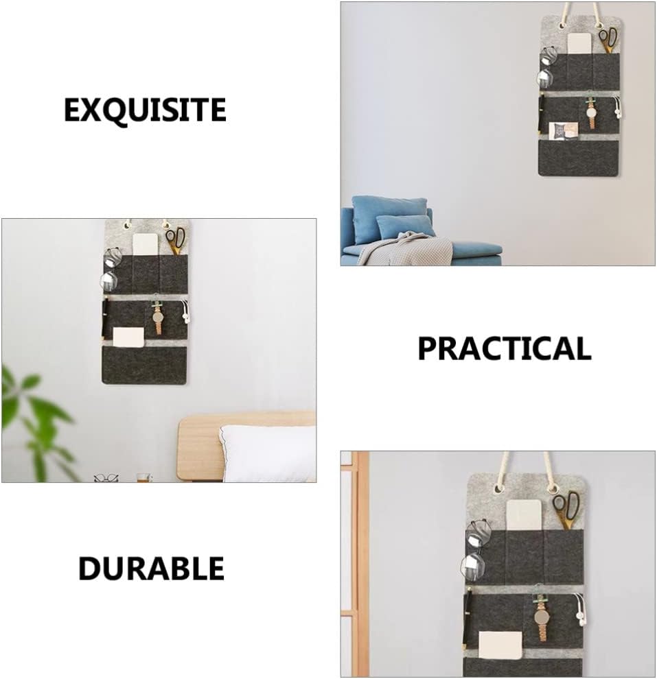 Toddmomy Wandbehang Aufbewahrungstasche Filz Wandbehang Organizer Korb Mit Mehreren Taschen Stoff Üb