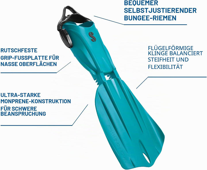 SCUBAPRO Seawing Nova Fin Tauchflossen S türkis, S türkis