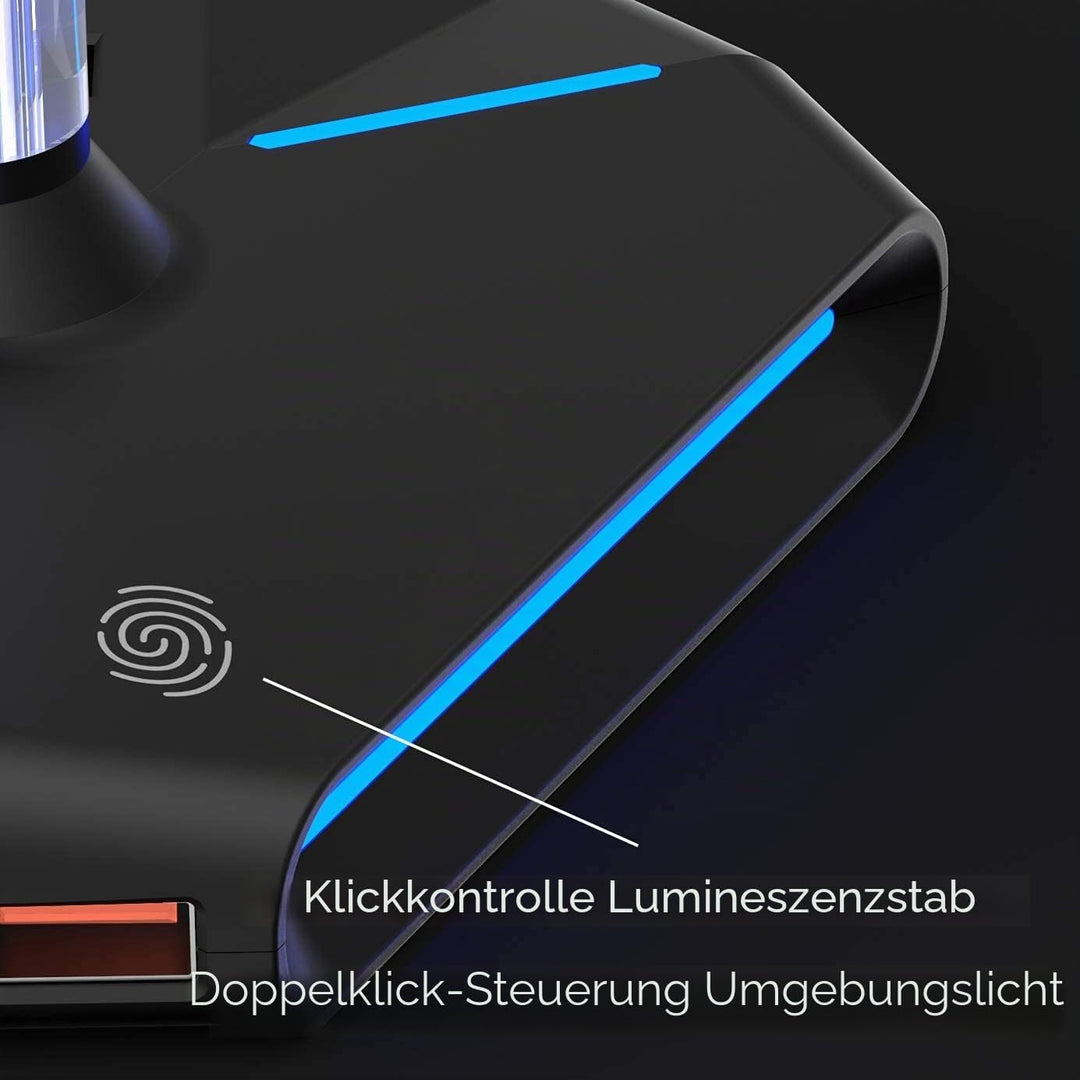 ALACOO RGB Kopfhörer Ständer, Headset Halterung Halter mit 2 USB 2.0-Anschlüssen, Typ C Eingang & Au