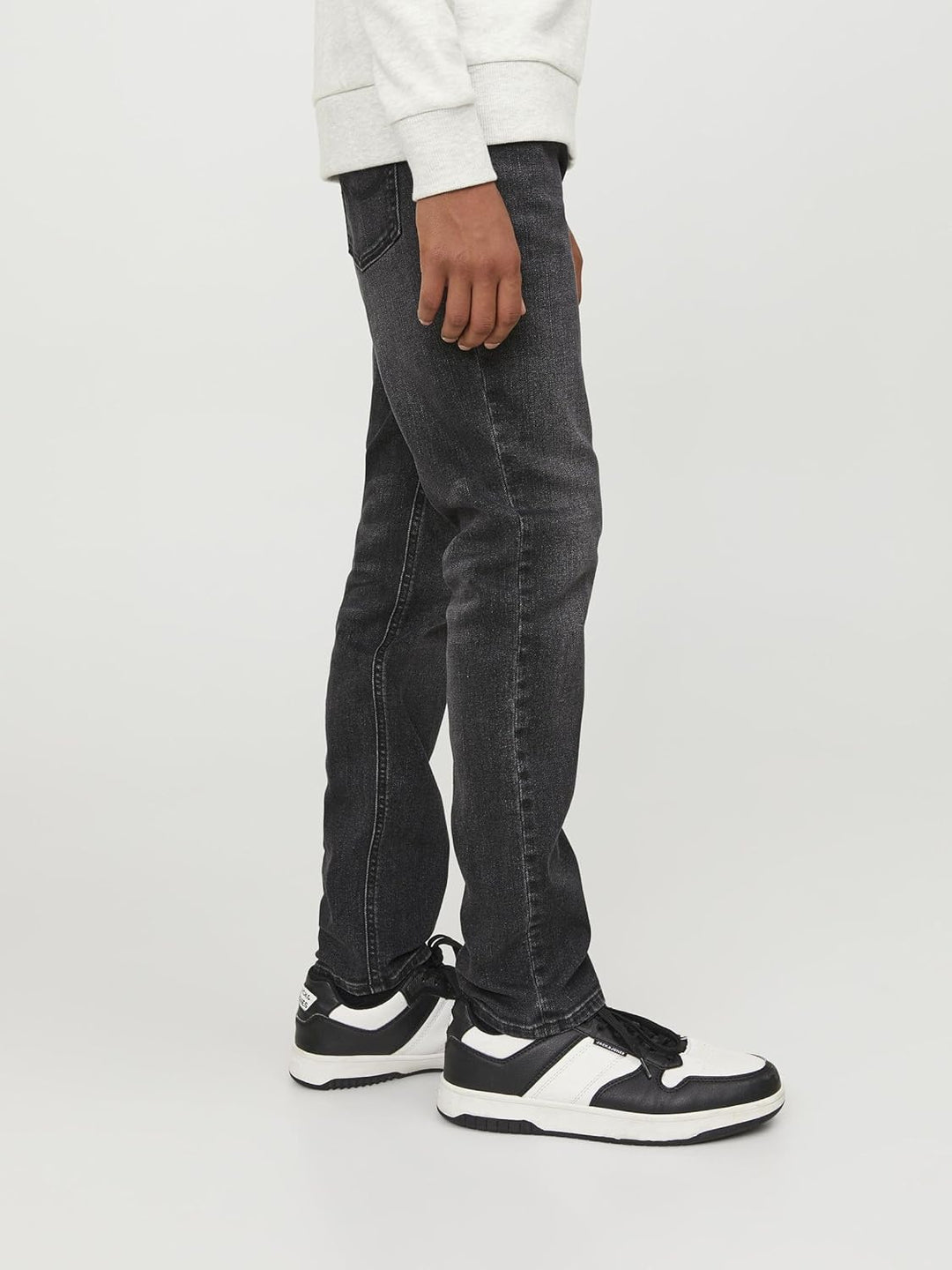 JACK &amp; JONES Boy Slim Fit Jeans JJIGLENN JJIORIGINAL SQ 590 JNR Slim Fit Jeans Junior 146 Black Deni