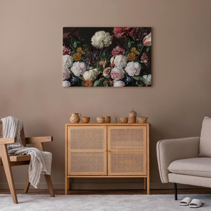 murando Akustikbild Blumen 120x80 cm Bilder Akustikschaum Hochleistungsschallabsorber Schallschutz L