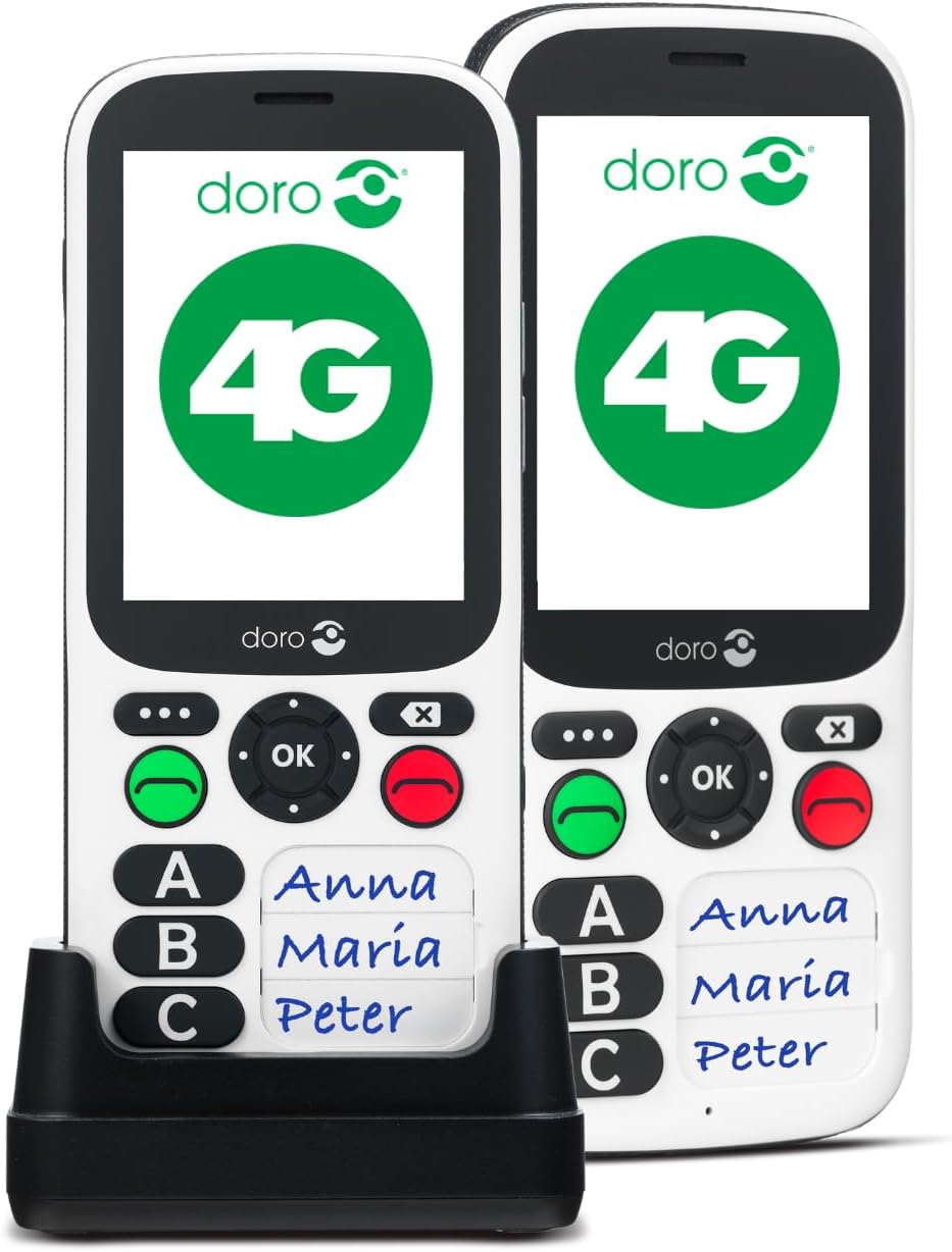 Doro 780X 4G GSM sehr einfache Bedienung mit nur DREI grossen Direktwahltasten, Bluetooth, Notruftas
