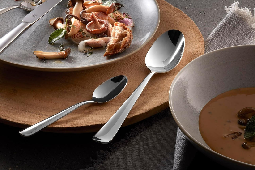 ZWILLING Swing Besteckset, 30-tlg, für 6 Personen, Spülmaschinengeeignet, 18/10 Edelstahl, Poliert,