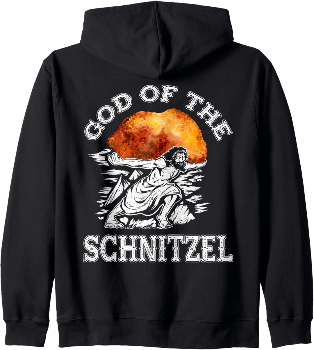 God of the Schnitzel - lustiges Schnitzel Kapuzenjacke