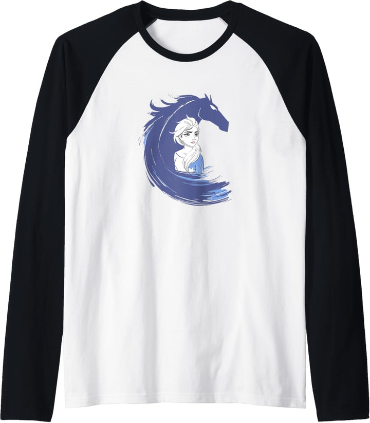 Disney Frozen 2 Elsa Water Spirit Portrait Raglan