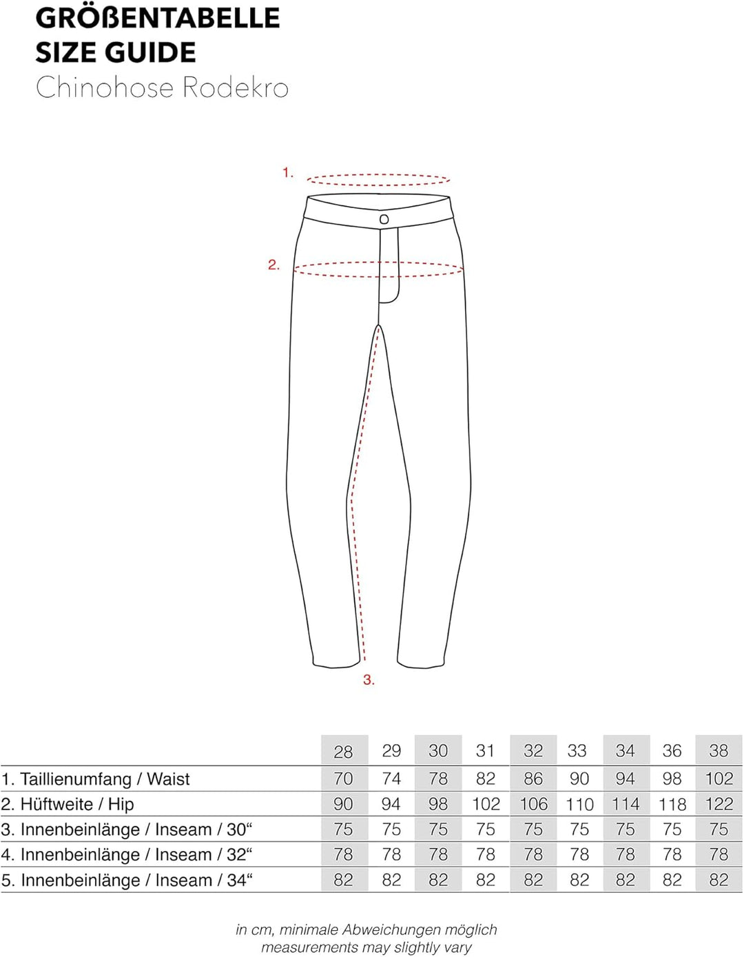 Indicode Herren Rodekro Performance Pants Herren | Chino Herrenhose Super Stretch Stoffhose 32W / 32