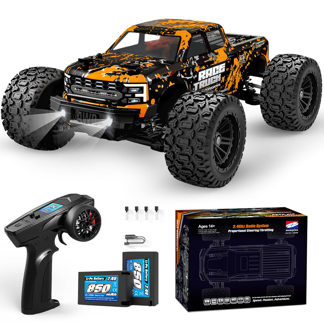HAIBOXING Ferngesteuertes Auto 4WD RC Auto 36 km/h Hochgeschwindigkeits 1/18 Monstertruck 2.4GHz All