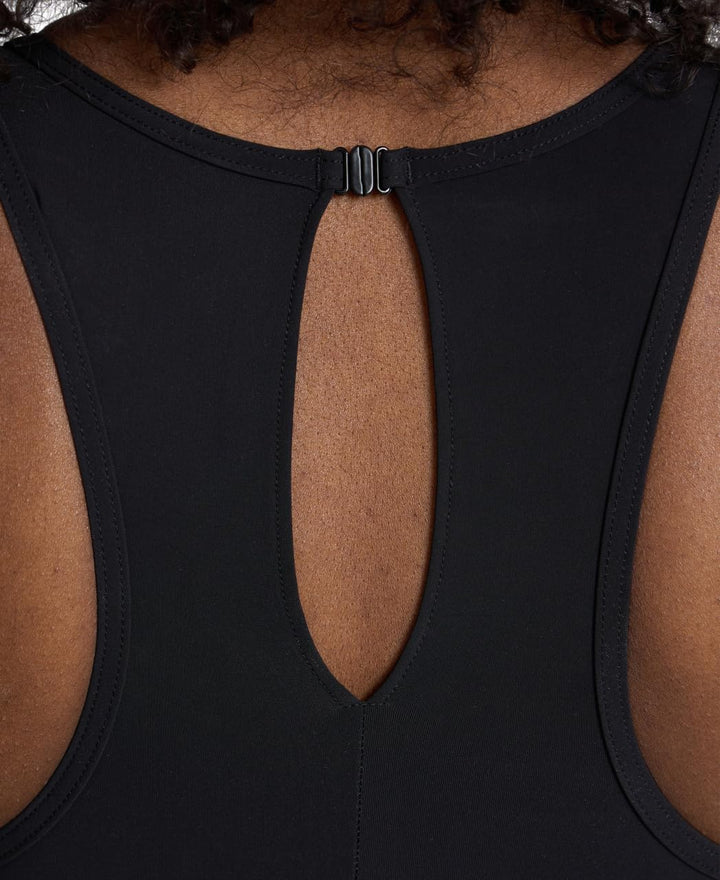 ARENA Damen Feel Women's Mesh Panels Vent Back Swimsuit Badeanzug 34 Schwarz, 36
