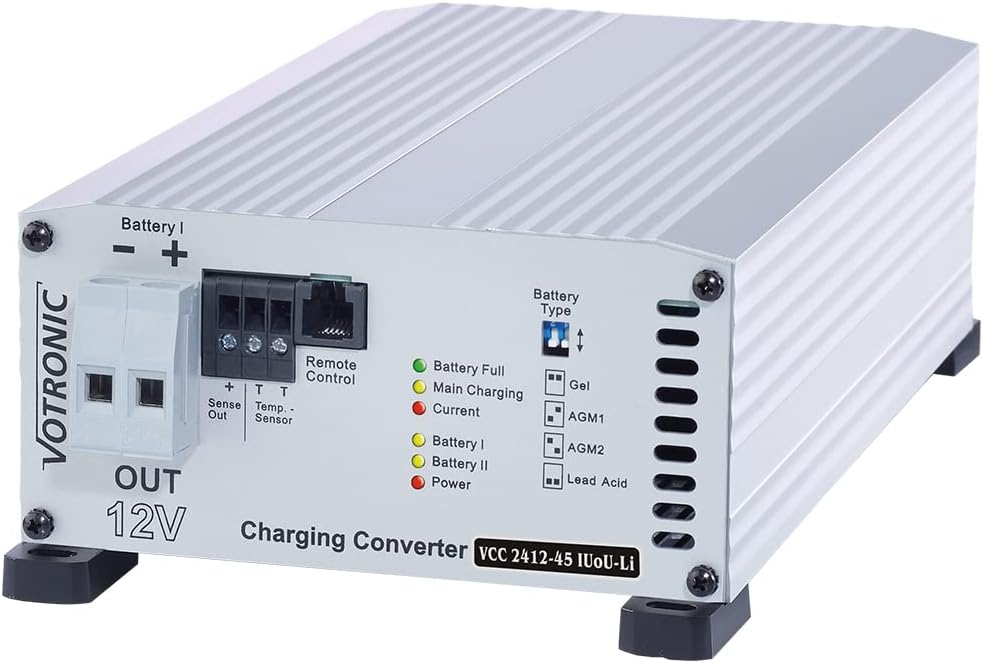 Votronic 3315 VCC 2412-45 IUoU-Li 45A B2B Ladegerät galvanisch isoliert, 2412-45 IUoU-Li 45A