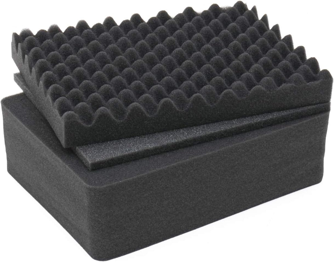 HMF ODR100 Koffereinlagen mit Rasterschaumstoff für Outdoor-Fotokoffer | 3er Set | 31 x 23 cm, 31 x