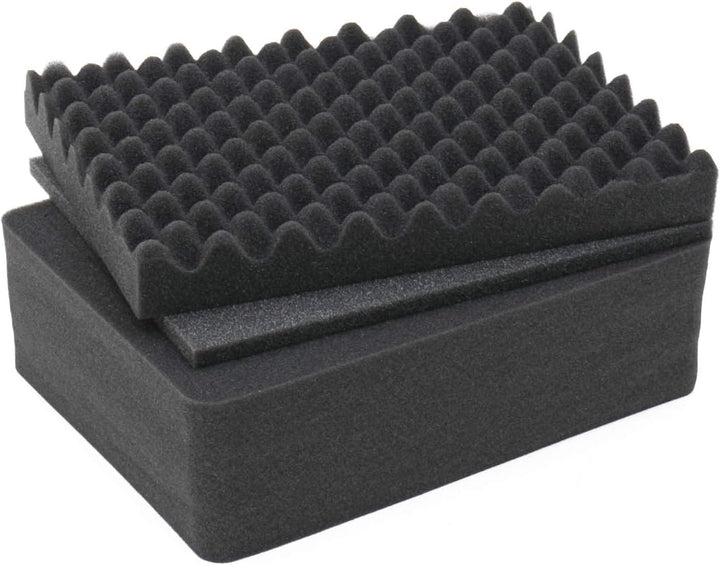 HMF ODR100 Koffereinlagen mit Rasterschaumstoff für Outdoor-Fotokoffer | 3er Set | 31 x 23 cm, 31 x