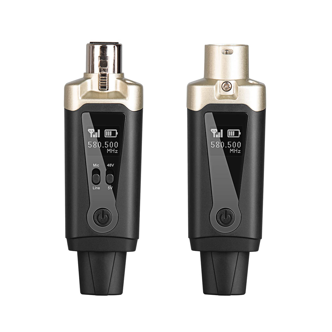 Depusheng T9 Drahtloses Mikrofon XLR Sender und XLR Empfänger Drahtloses System für dynamische und K