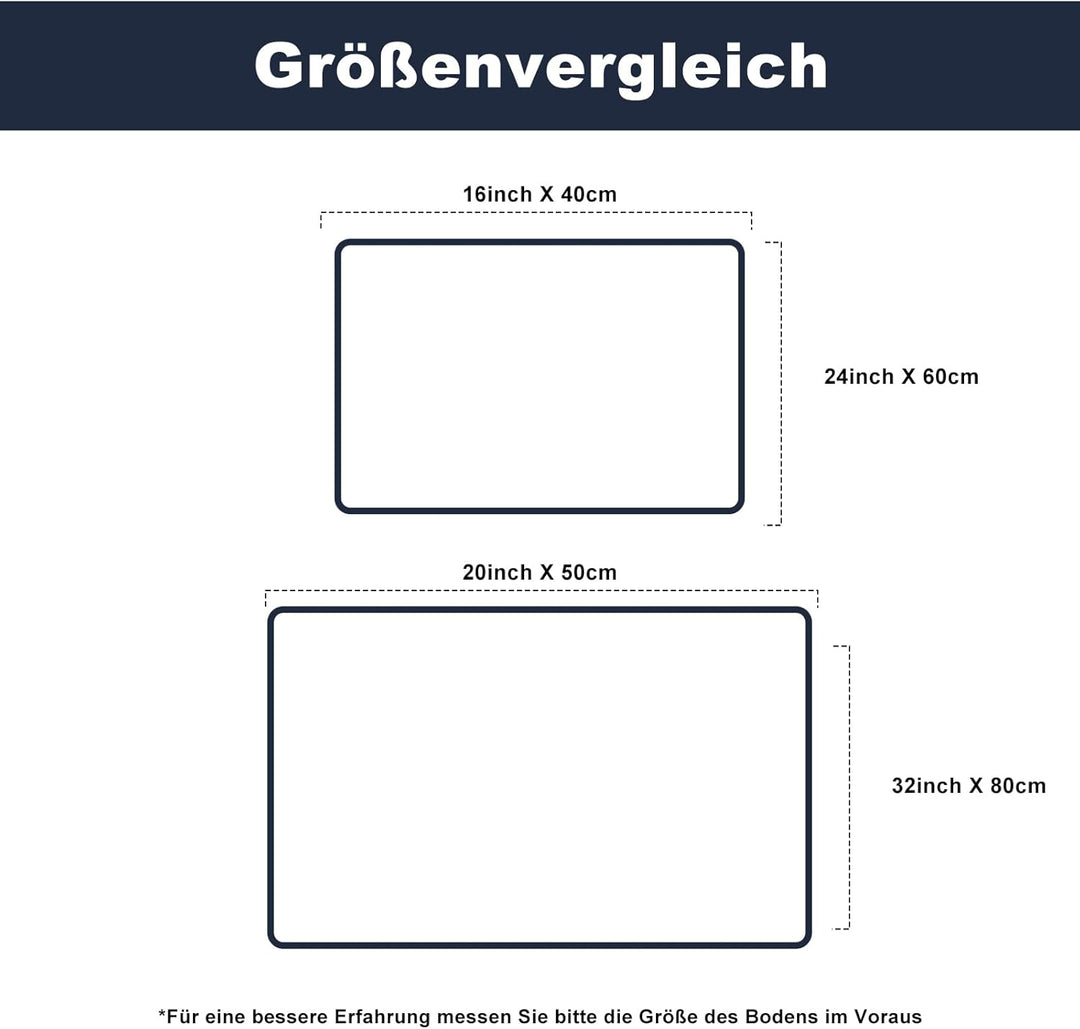 Yanen Badezimmerteppiche, extra weiche, saugfähige Mikrofaser-Duschmatten, rutschfeste, Dicke Plüsch