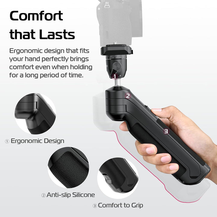 ULANZI TT38 Mini Stativ, Belastbarkeit 3kg, Kamera Stativ Klein mit UKa und F38 Schnellspanner, Tisc