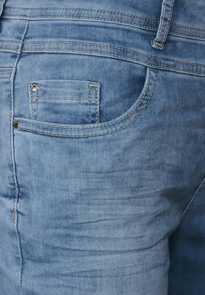 Street One Damen Damenjeans 29W / 28L Soft Blue Random Wash, 29W / 28L Soft Blue Random Wash