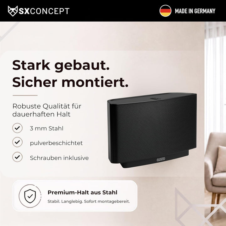 SX-Concept Wandhalterung für Sonos Play 5 Generation 1 schwarz, Schwarz