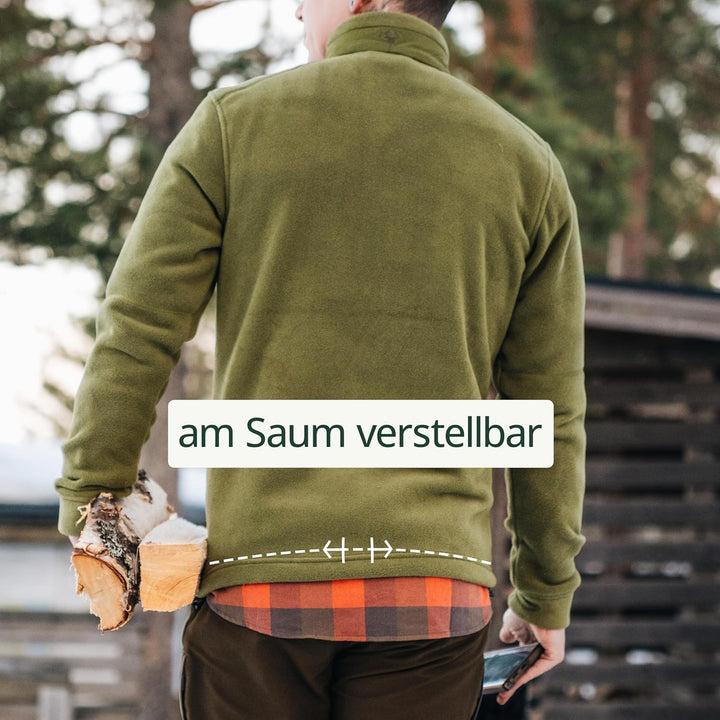 Pinewood Fleece Jacke für Herren. Zum Wandern, Trekking, Jagd, Hundesport und vielen Outdooraktivitä