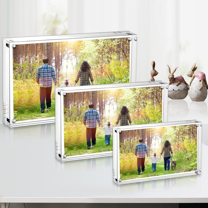 Boxalls Bilderrahmen 15 x 20 cm(6 x 8 inch)-5er Set, Acryl Magnetischer Fotorahmen, Doppelseitiges R