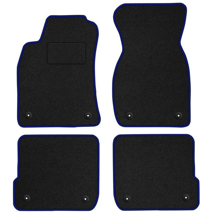 MOTOS Standard Velours-Fussmatten passend für Audi A6 C5 1997-2004 8 Steckerbefestigungen - Standard