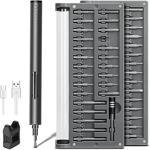 Elektrischer Schraubendreher set 57 in 1, YONGYAO Präzision Mini Elektroschrauber set mit USB-Auflad