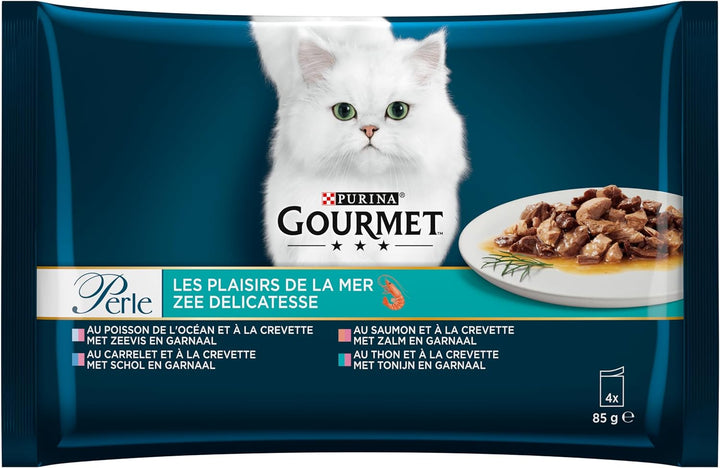 Purina Gourmet Les Plaisirs de la Meer, 12 Stück (4 x 85 g) 340.00 g (12er Pack) Die Freude am Meer,
