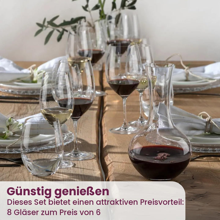 RIEDEL Weissweinglas-Set, Vorteilsset, 8-teilig, für Weissweine wie Chardonnay und Viognier, 350 ml,