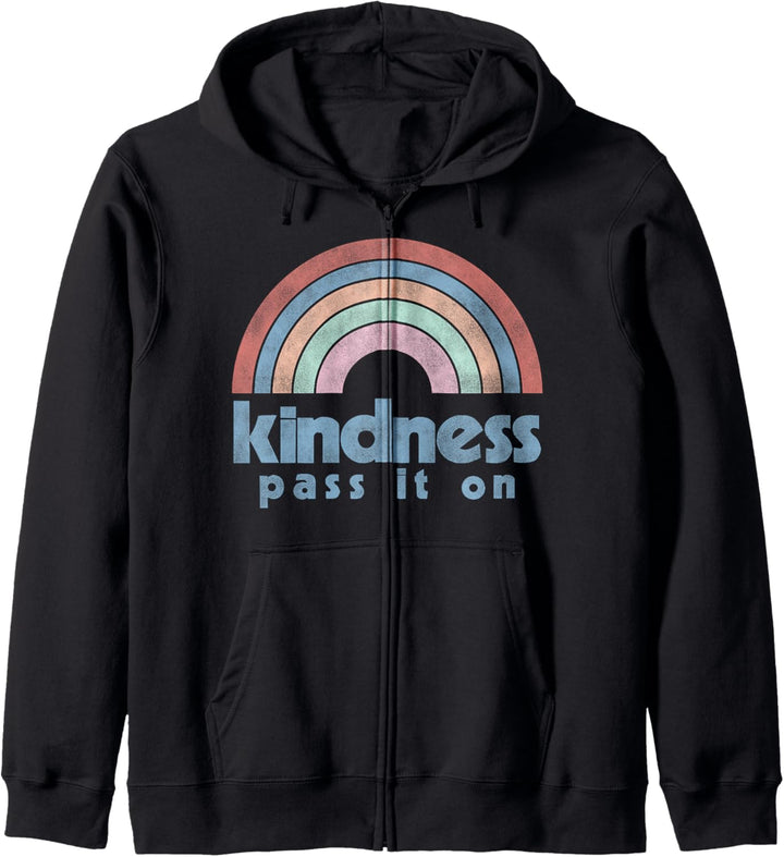 Trendy Kindness Rainbow Kapuzenjacke