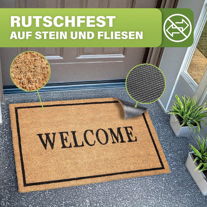 Bodenständig® Fussmatte Kokos [Wetterfest] - extrem robust - Fussabtreter aussen - die Kokosmatte Fu