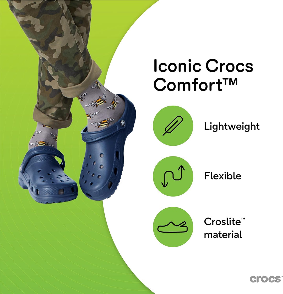 Crocs Unisex Classic Clog 43/44 EU Marineblau, 43/44 EU Marineblau