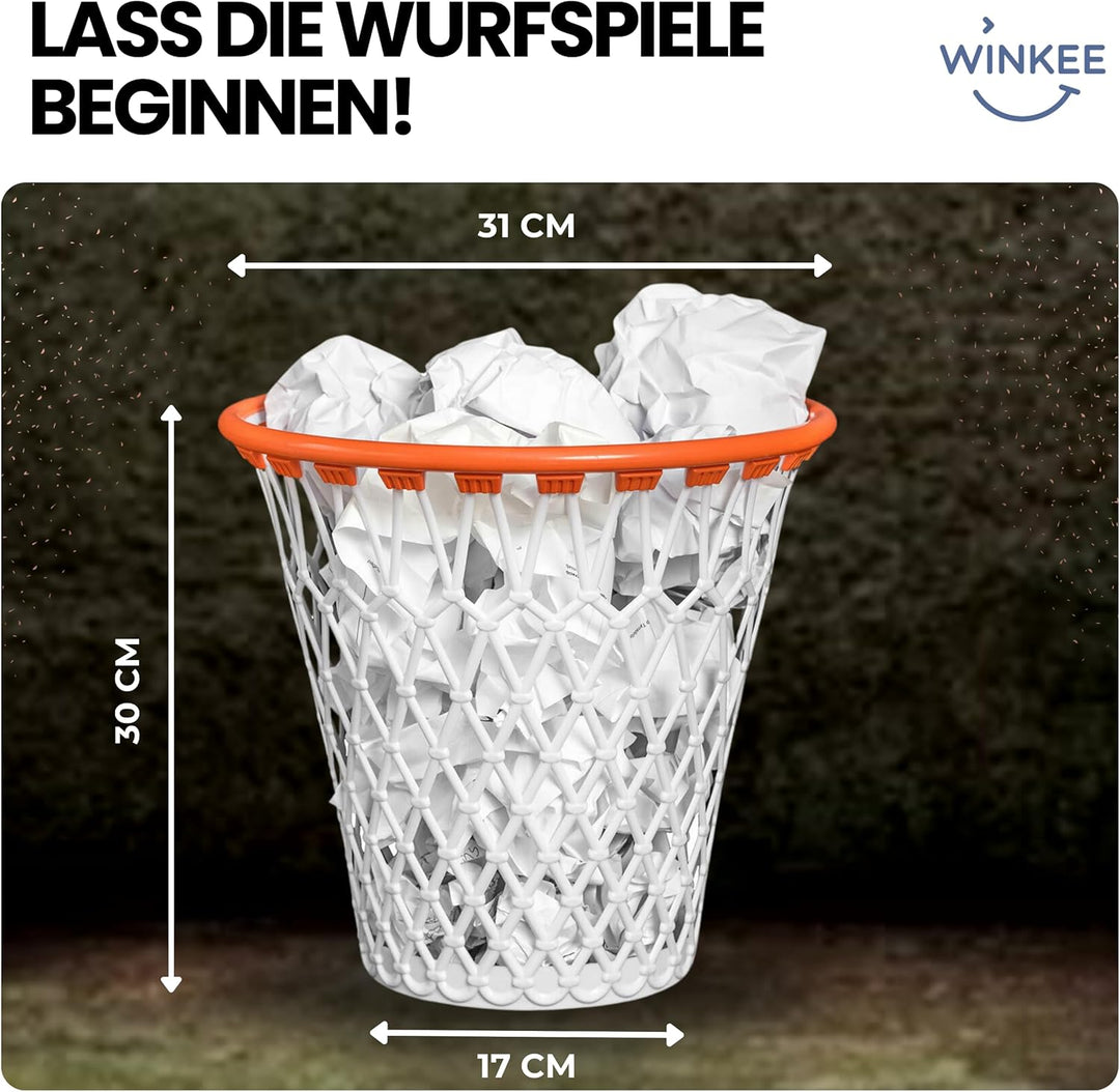 Winkee - Basketball Papierkorb I Basketball Korb Indoor Mülleimer I Mülleimer Kinderzimmer I Papierm
