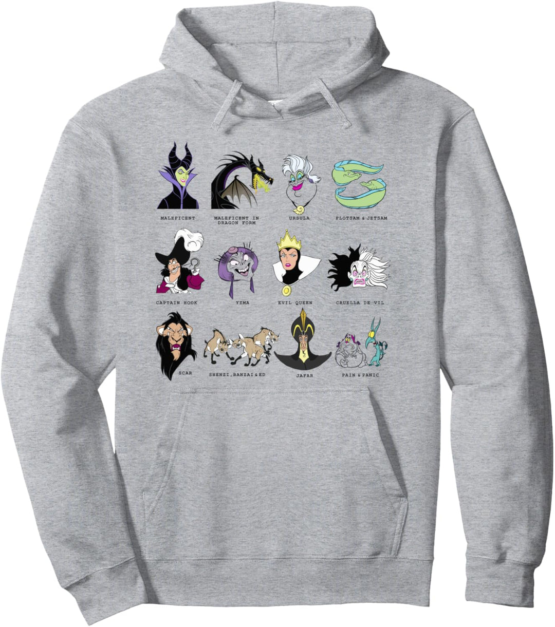 Disney Villains Grid Pullover Hoodie
