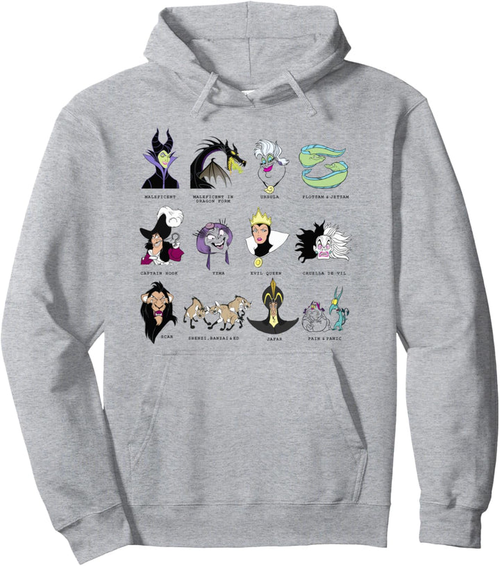 Disney Villains Grid Pullover Hoodie