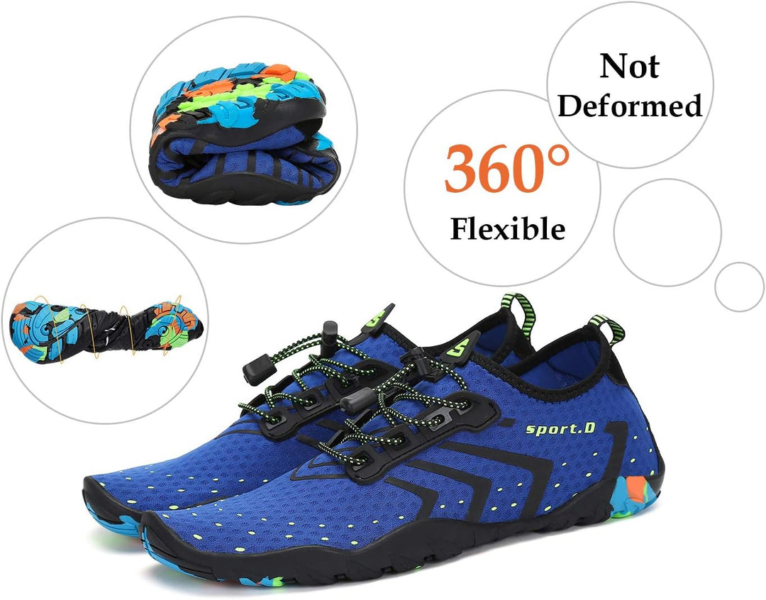 SAGUARO Badeschuhe für Herren Damen - 7/9 Drainagelöcher Schnelltrocknende rutschfest, Gr 35-48 43 E