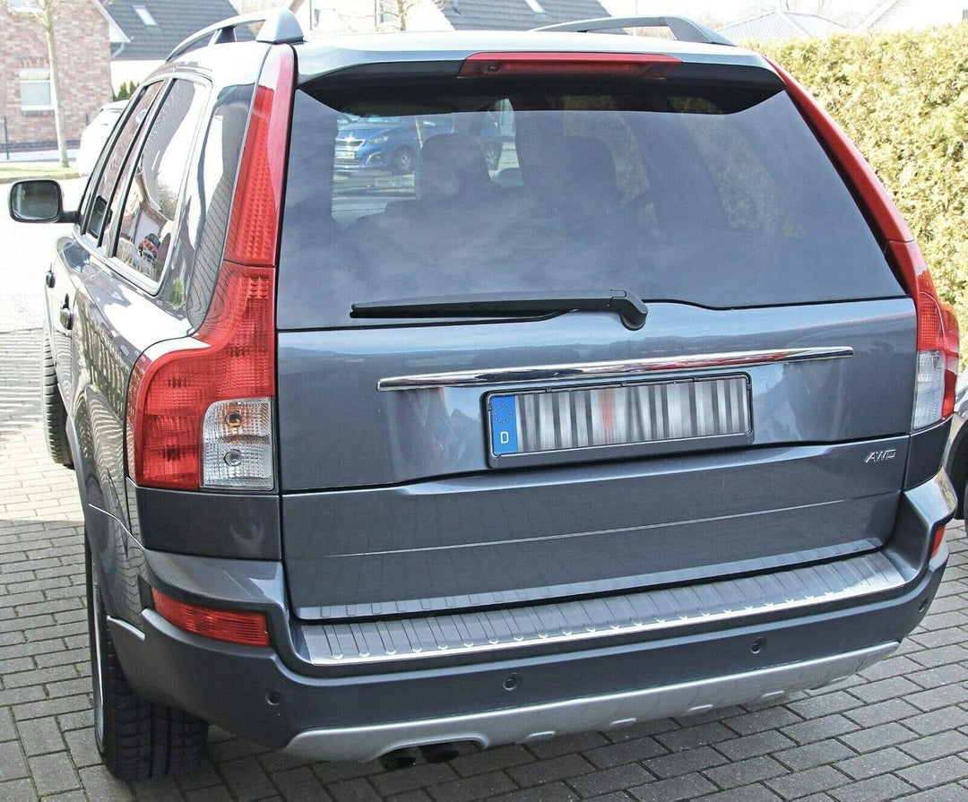 Ladekantenschutz Edelstahl MATT kompatibel für VOLVO XC90 I | 2002-2014 | DESIGN AUFLAGE | premium Q