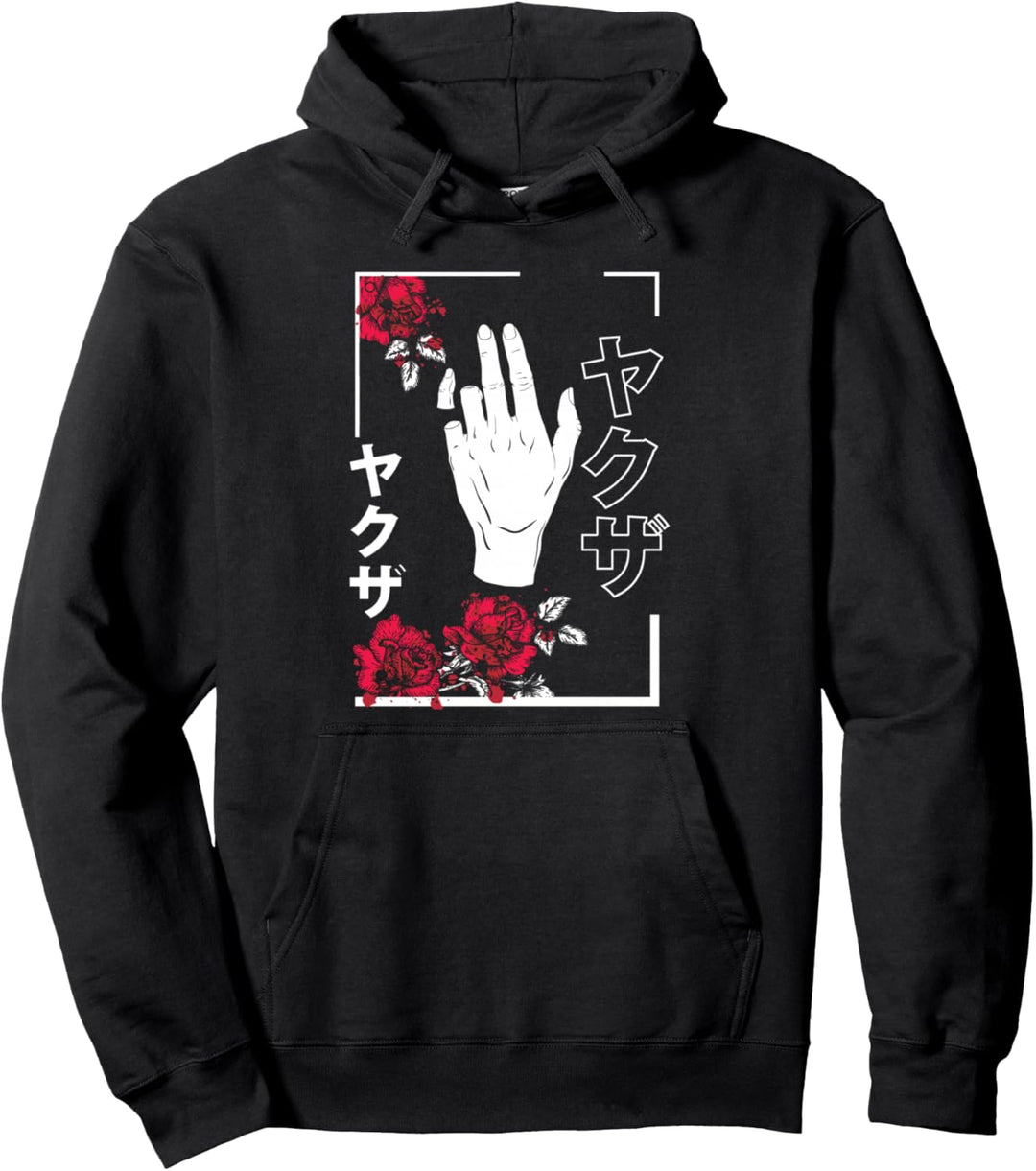 Japanese Aesthetic Flowers Teen Girls Men Women Soft Grunge Pullover Hoodie