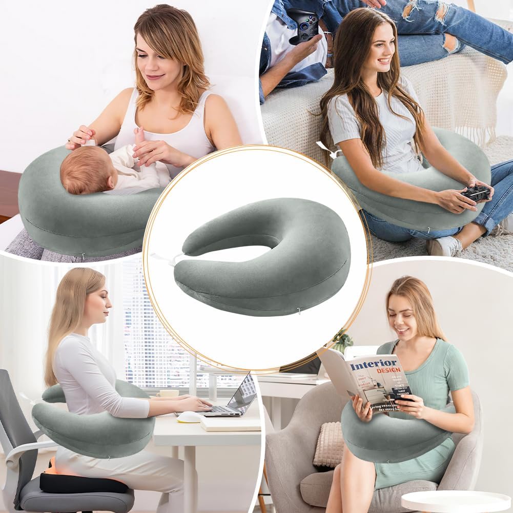 CEWROM Ergonomisches Crealis-Kissen, Schosskissen Lesekissen, Tragbar Häkelkissen Stützkissen, Leich