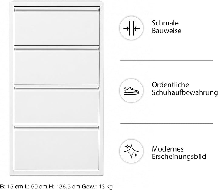 Klapp-Schubladen-Schuhschrank, Aufbewahrungs-Organizer, freistehendes Schuhregal, Wandmontage, Keine