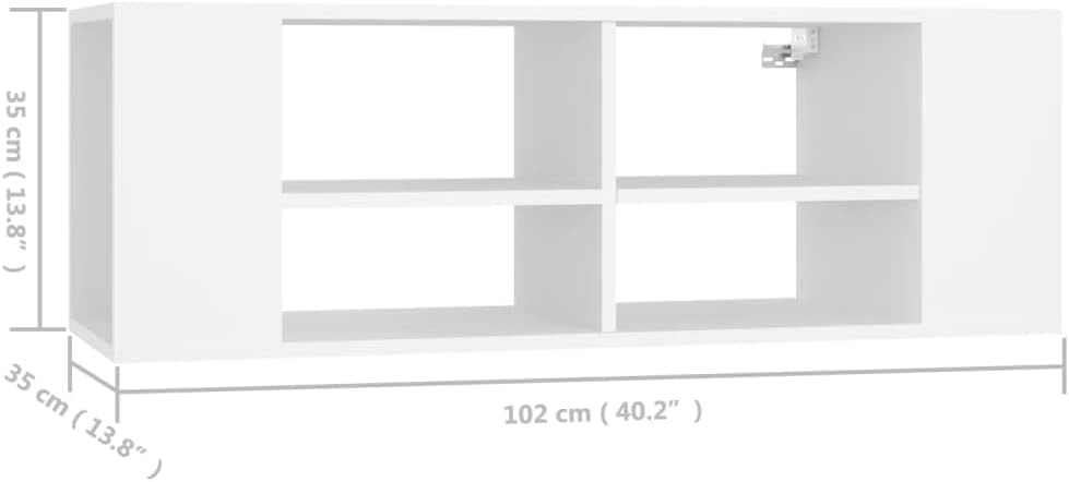 vidaXL TV Wandschrank Schrank Lowboard Sideboard Fernsehschrank Fernsehtisch TV Möbel HiFi-Schrank H
