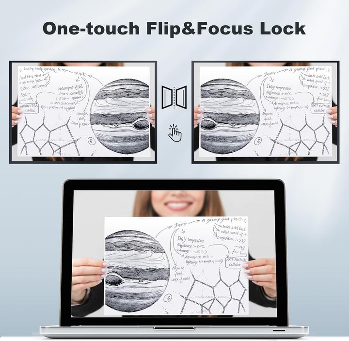 JOYUSING 13 Megapixel Dokumentenkamera und Visualizer USB, Vorlagen bis A3, LED Licht, AutoFocus, fü