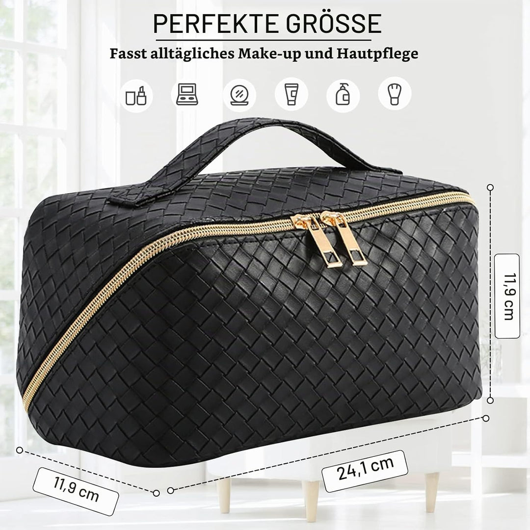 Reise Kosmetiktasche Damen mit Grossem,Tragbare Reise Make Up Tasche,Wasserdichter Schminktasche kul