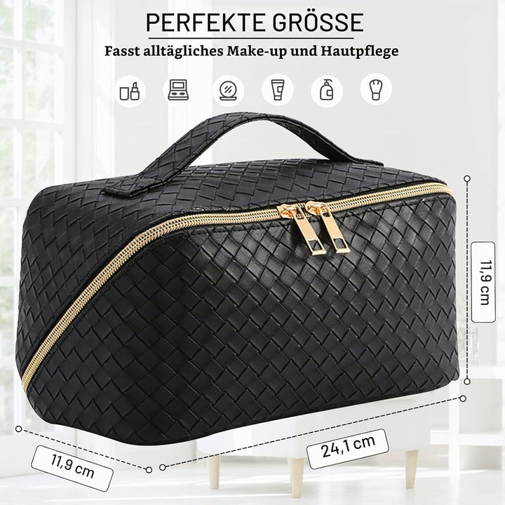 Reise Kosmetiktasche Damen mit Grossem,Tragbare Reise Make Up Tasche,Wasserdichter Schminktasche kul