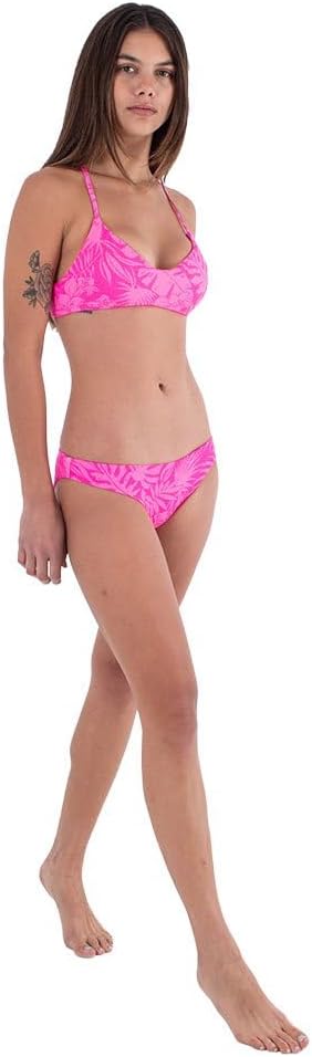 Hurley Damen Jungle Walk Moderate Bottom Bikinihöschen XS Pink Punch, XS Pink Punch