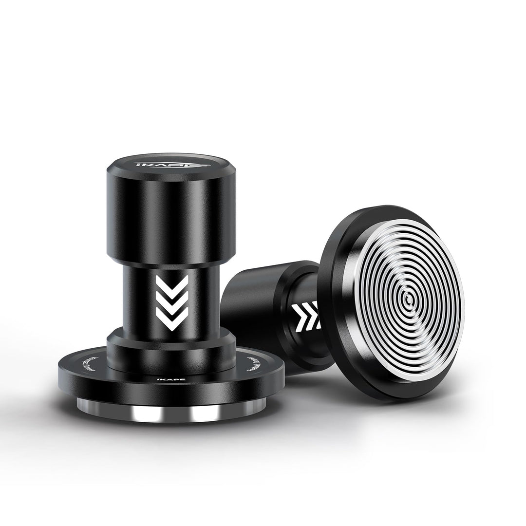 IKAPE 51MM V6 Impact Espresso Tamper with Sound Feedback, 15lb/30lb Interchangeable Springs, Espress