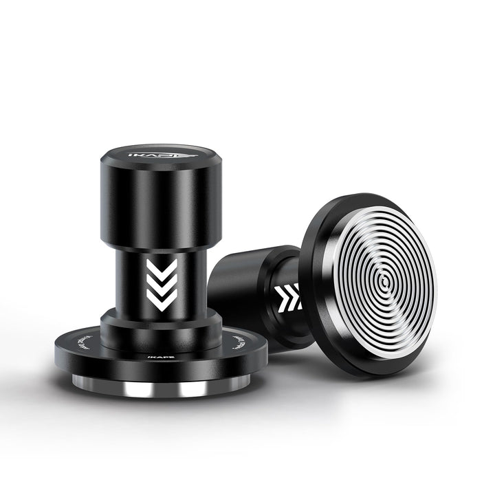 IKAPE 51MM V6 Impact Espresso Tamper with Sound Feedback, 15lb/30lb Interchangeable Springs, Espress