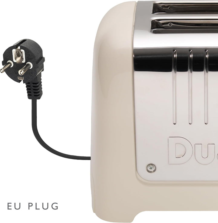 Dualit Lite 2 Scheiben Toaster - 1,1kW Toastet 60 Scheiben Toast Pro Stunde - Poliert mit Rand in Ca