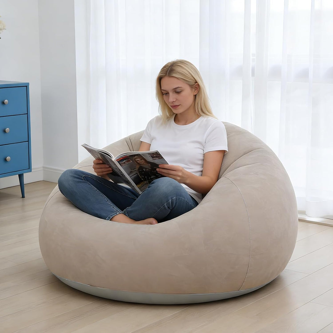 Luftsofa, Aufblasbare Couch, Aufblasbarer Sessel, 105x105x60cm Ultraweicher Inflatable Sessel, ohne